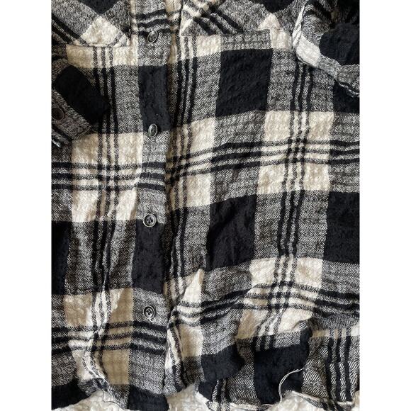 Bella Dahl Girl Sz. 12 Black & White Checkered Button Up. Soft, Exc. Quality - Picture 2 of 12